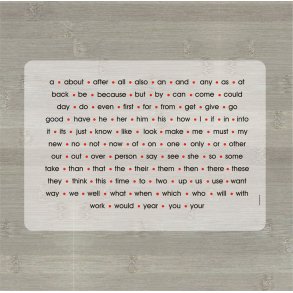 Dkkeserviet - 100 Engelske Ord